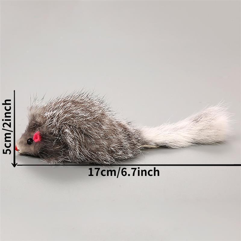 1 шт. пушистая плюшевая игрушка для кошек, мягкая однотонная интерактивная мышь, игрушки для кошек, забавная игрушка для котят, обучающая игра для кошек, товары для кошек