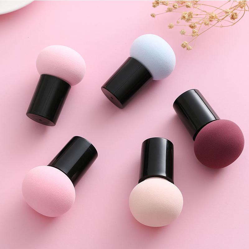 Cute Makeup Sponge Face Mushroom Head Powder Foundation Puff Comfortable Hygiene Cosmetic Puff