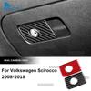 For Volkswagen Scirocco 2008 2009 2010 2011 2012 2013 2014 2015-2018 Soft Carbon Fiber Sticker Glove Box Handle Car Accessories