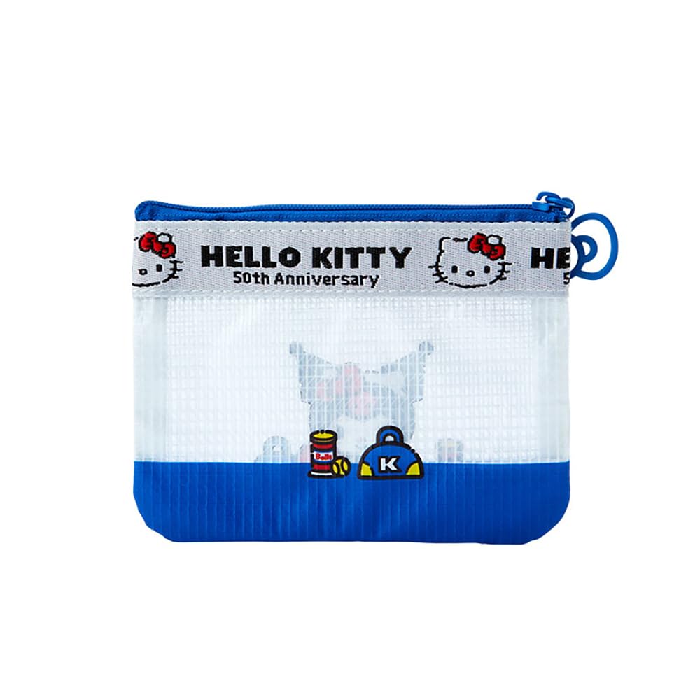 Sanrio HELLO Kuromi Vinyl Flat Pouch 10 x 13 x 1 cm 129381 Everyone! Kuromi-chan