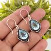 Sky Blue Topaz Gemstone Earring, Handmade Gorgeous Jewelry, 925 Solid Sterling Silver Jewelry, Bohemian Earring For Wedding Gift