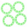 4 шт. 8-дюймовые колесные колпаки для квадроцикла, защита ступицы, декор, устойчивые к царапинам пластиковые колпаки, универсальные для картинга, зеленые