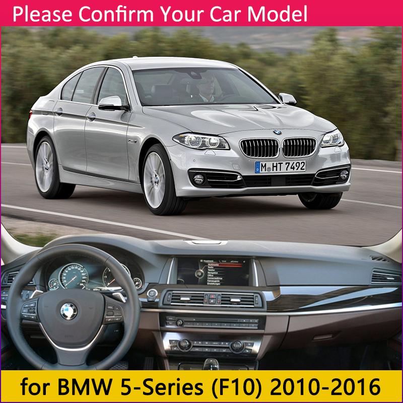for BMW 5 Series F10 2010~2016 Anti-Slip Mat Dashboard Cover Pad Sunshade Dashmat Carpet Cape Accessories 520i 525i 530i 535i