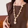 Oval Acrylic Necklace Geometric Geometric Necklace Niche Collarbone Chain  For Women