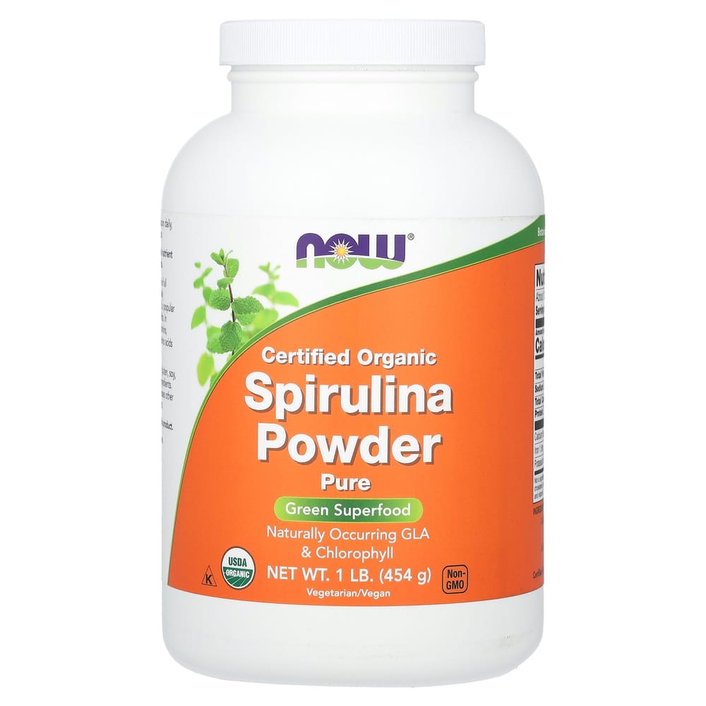 Now Foods Certified Spirulina Powder, 1 Pound (454 g)
