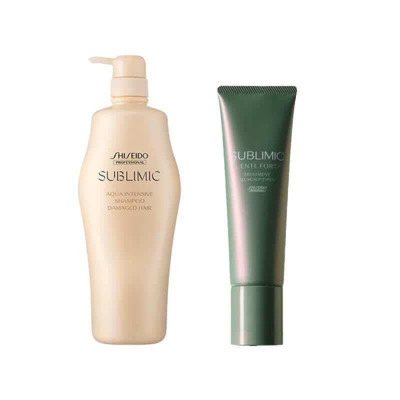SHISEIDO PROFESSIONAL Набор: Интенсивно увлажняющий шампунь Sublimic Aqua и ароматический кондиционер для кожи головы