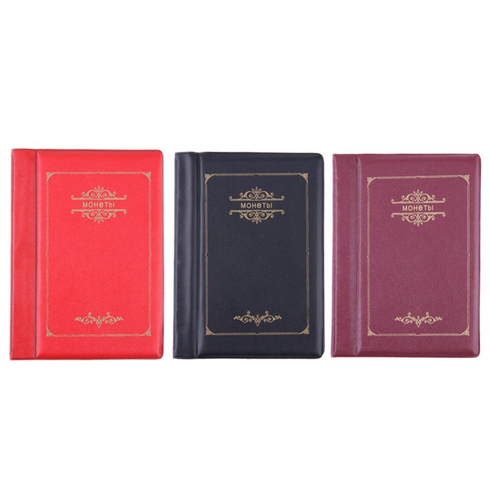 120 Pockets Money Book Commemorative Holders Coin Collection Book Coins Storage Album Coin Storage