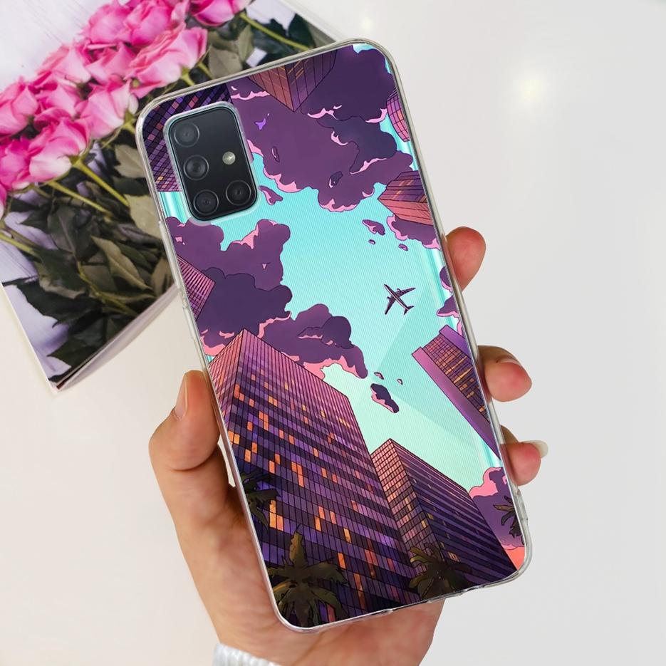 For Samsung Galaxy A31 A41 A51 A71 Case Cute Fashion Painted Cover Soft TPU Phone Case For Samsung A31 A41 Galaxy A51 A71 Bumper