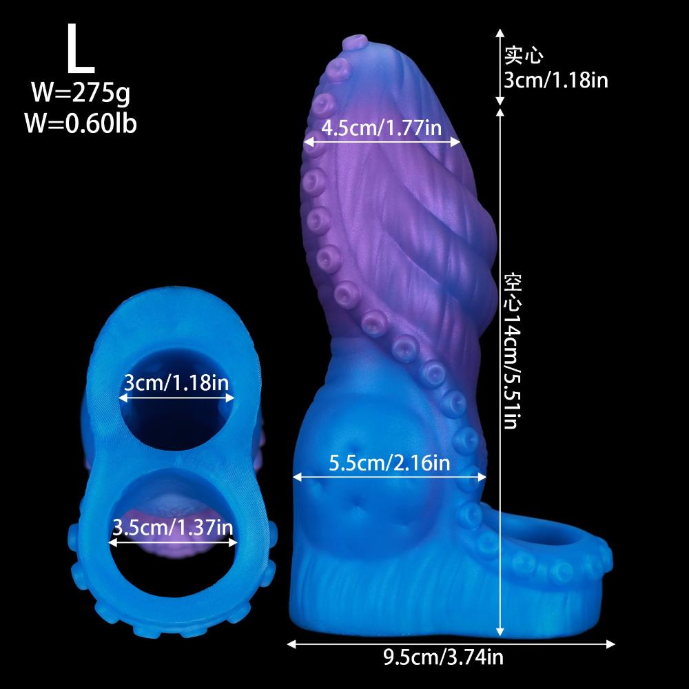 Жидкое силиконовое кольцо для пениса - Эластичное кольцо для пениса для мужчин, Усиливает удовольствие и эрекцию, Реалистичная носимая мужская игрушка
