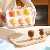 Ice Cream Silicone Molds 6-Grid Easy Release Reusable Mould With Lid Homemade Pop Maker Freezer Mold For Fruit Lollipop Pudding