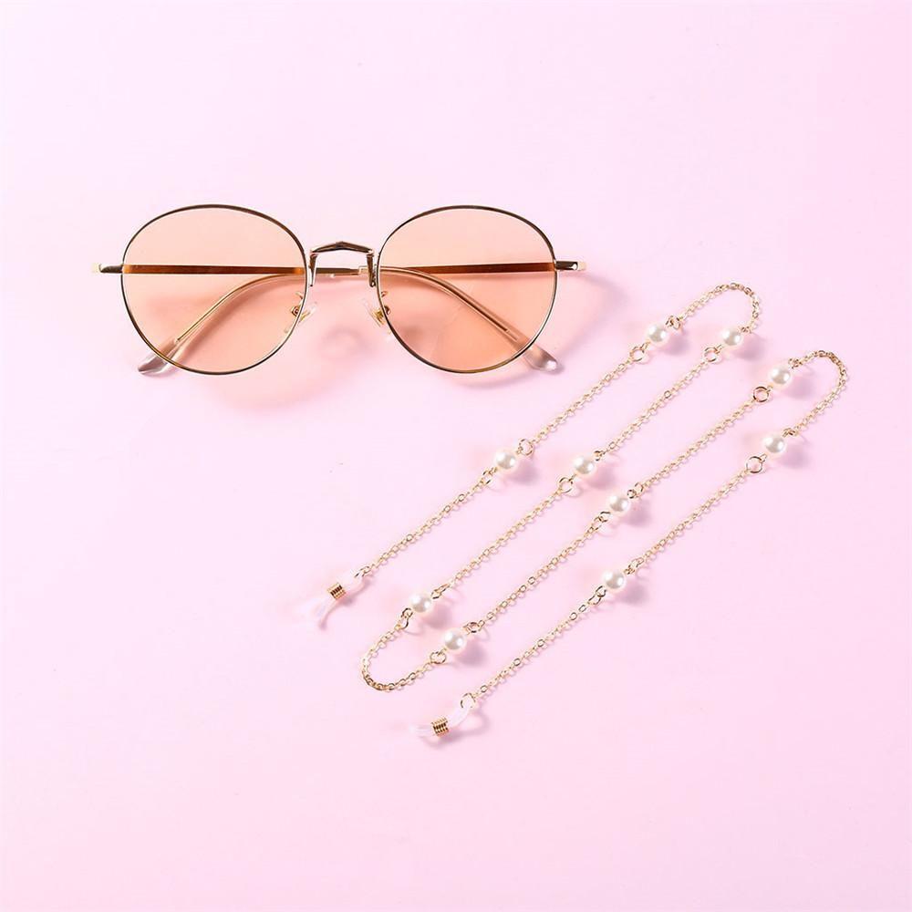 Retainer Eyeglass Holder Necklace Sunglasses Holder Eyeglasses Chains Pearls Sunglasses Chain