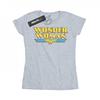 Womens/Ladies Wonder Woman Crackle Logo Cotton T-Shirt