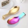 Large Stainless Steel Spoon Holder Heat Resistant Stable Base for Cooking Coffee Table Kitchen