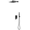 Shower System - vidaXL - Square - Stainless Steel 201 - 168 Nozzles - Black
