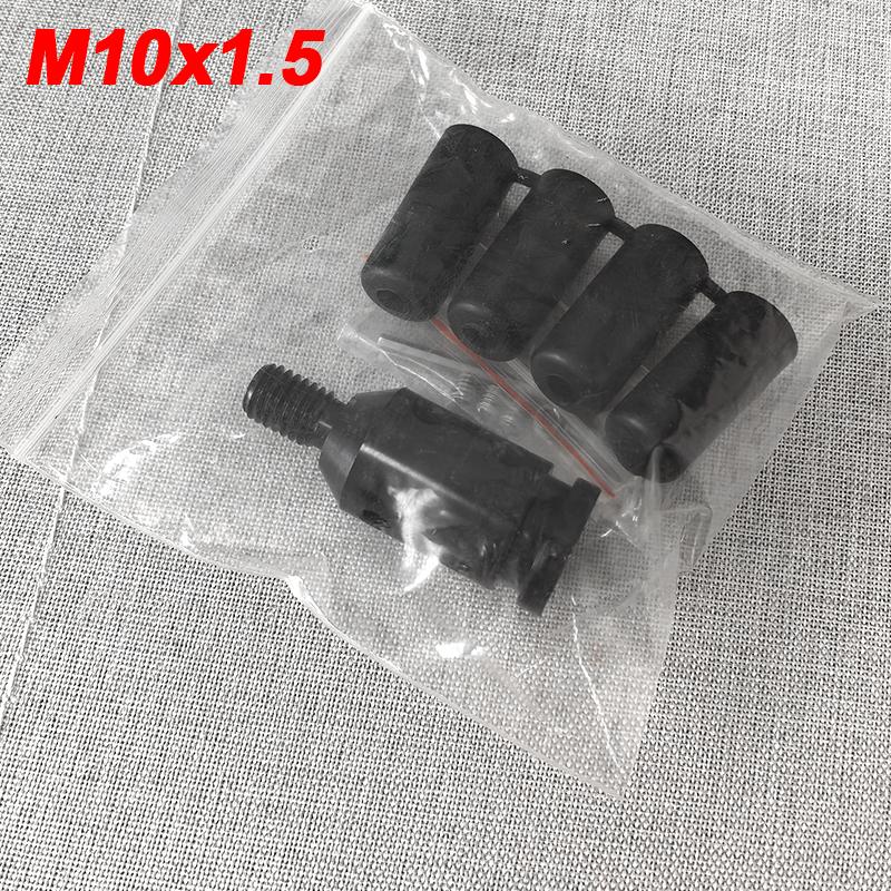 Universal Aluminum Alloy Car Auto Gear Manual Shift Knob Adapter Black for Non Threaded Shifters M12x1.25 M10x1.5