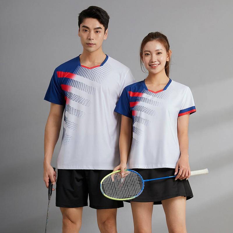 Quick-Dry Badminton Shirt Set Men Women Milk Silk Sportwear Tennis Table Athletic Outfit