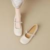 Милые балетки с круглым носком, с неглубоким вырезом, с ремешком Мэри Джейн, летние балетки для женщин