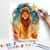 Disney Lion King Xmas Oil Paint Hand Painting Kit Decoration Classic Style Home Decor Art Craft DIY Painting Wall Hanging Gift Set
