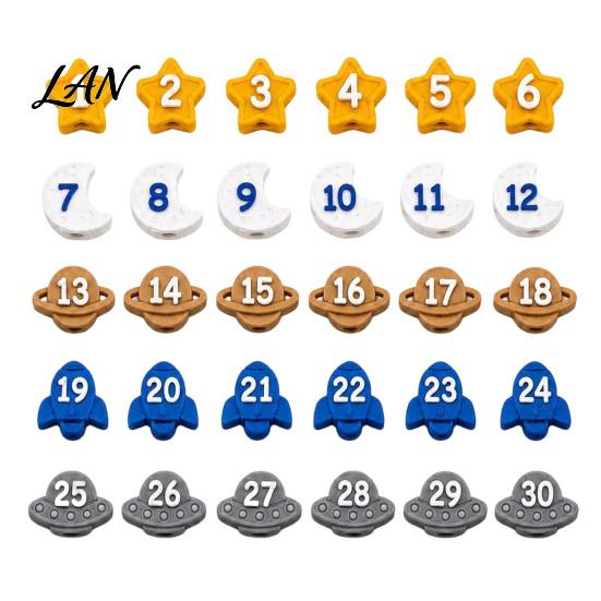 Numbered Pencil Caps for Primary School Cute Toppers, Lovely Charms, Pen Soft Elastic Pencils Toppers Decorations Supplies Classroom Rewards Silicone