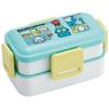 Bento Box 2 Tiers 600ml for Women Antibacterial Fluffy Dome Lid Made In Japan Sanrio Hangyodon Comic PFLW4AG