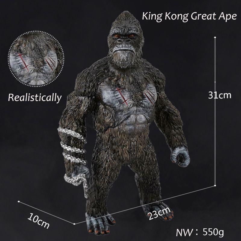 Модель Кинг Конга Гориллы, фигурка, игрушка Остров Черепа, украшенная реалистичными деталями для детей и взрослых