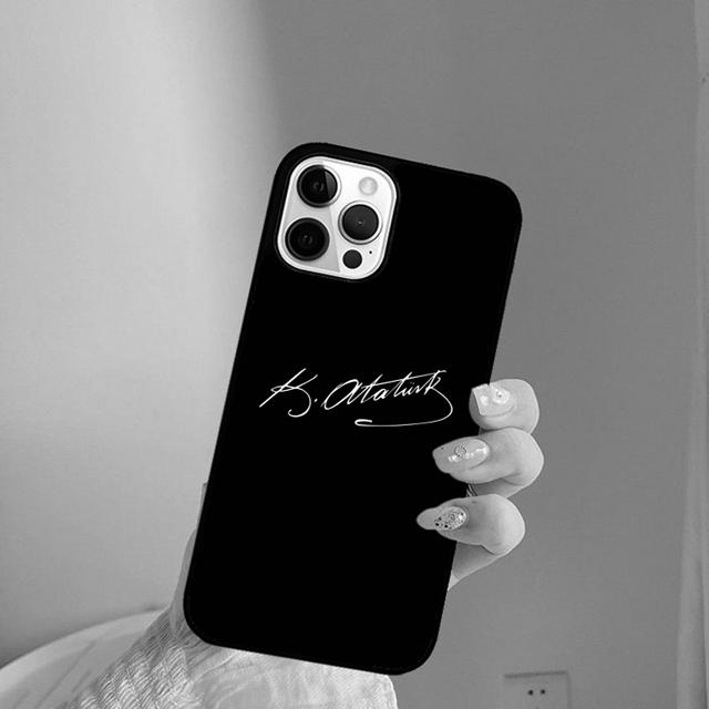 Чехол для телефона с подписью Мустафы Кемаля Ататюрка для iPhone 17 Air 16 15 14 13 11 12 Pro Max Plus Shell Coque