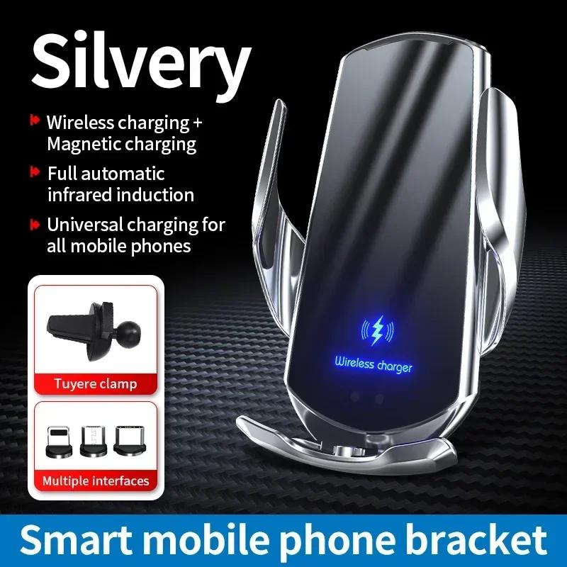 15 Вт быстрое автомобильное беспроводное зарядное устройство для Google Pixel 7a 8a 5 6 7 8 9 Pro XL Smart Sensor автоматический зажим автомобильный зарядный держатель