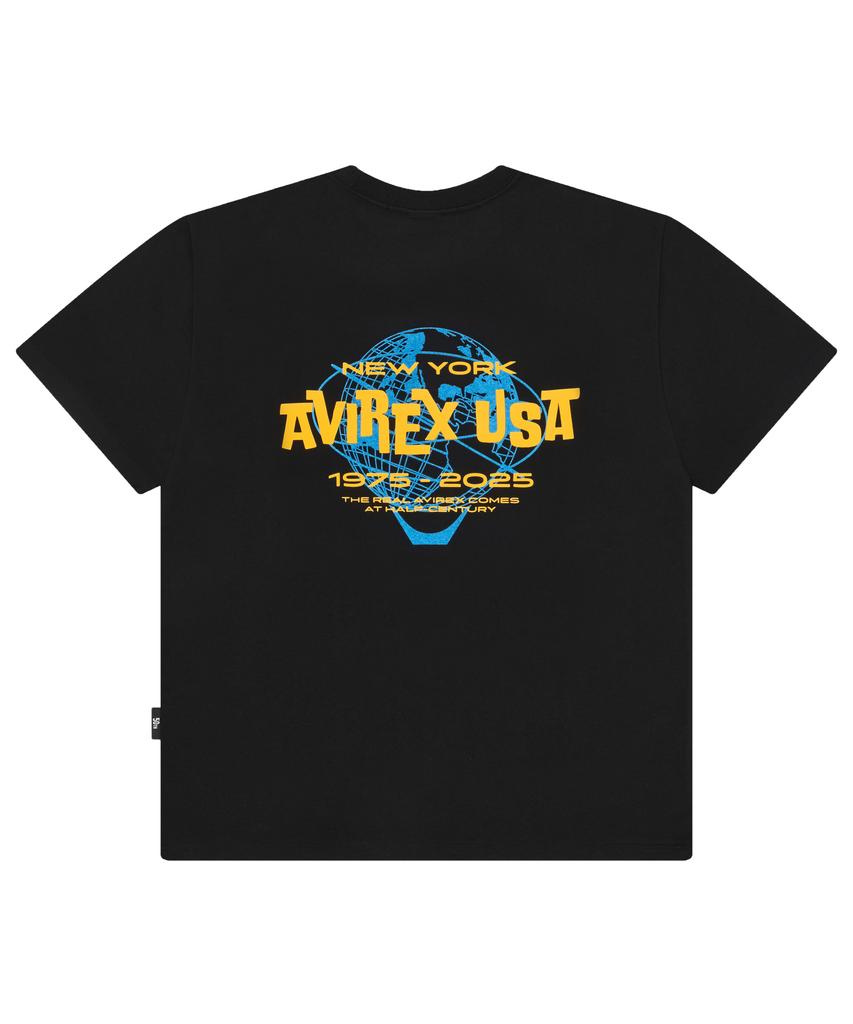 Футболка Abilegseu Avirex Usa с принтом / 7835234002 Черный