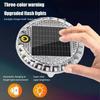 Solar Circular Warning Light Strong Brightness Flashing Light Anti Collision for Electric Scooter Commuting Safety
