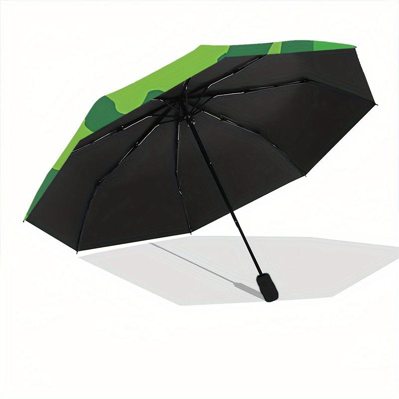 1pc Watermelon Slice Automatic Open/Close Umbrella with Windproof, Functional Design, 8-Rib Sturdy Canopy