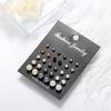 Small Simulation Pearl Earrings Set Women Korean Fashion  Color Bead Stud Earring Jewelry