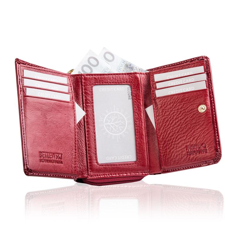 ZBPD-BS-930 RED Women' Wallet ROYAL +CERTIFICATE
