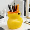 1PC Cute Little Yellow Duck Pen Holder High Value Ornament Student Party Office Party Desktop Finishing Artifact