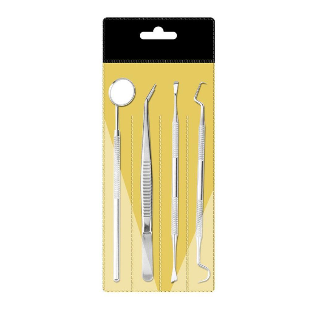 Tartar Scraper Teeth Cleaning Tools Mouth Mirror Plaque Remover Dental Calculus Remover  Dentist