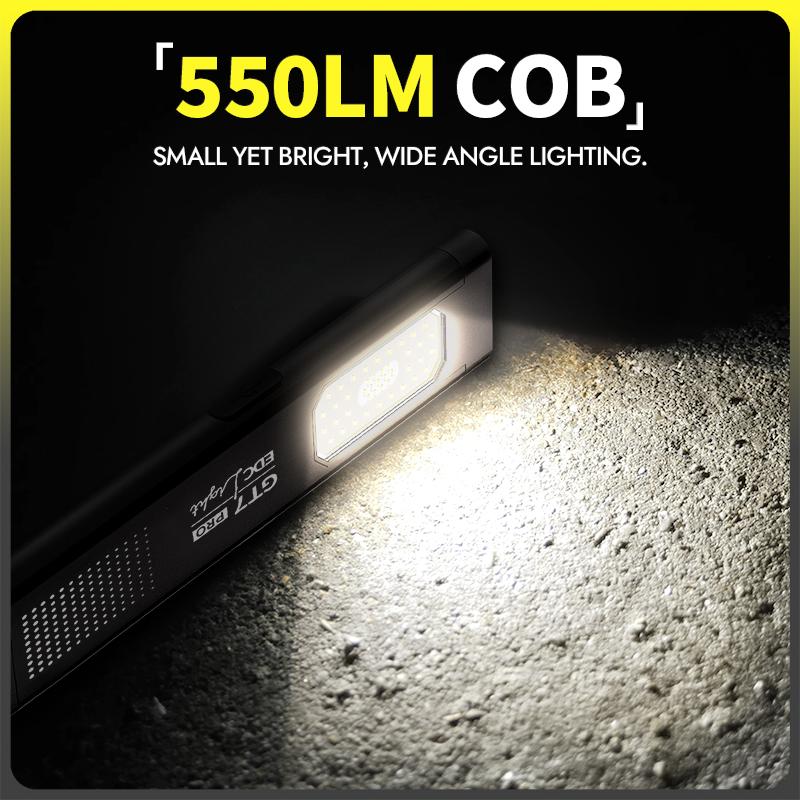 GT7/ST7 Ультратонкий многорежимный карманный светодиодный фонарик, компактный, перезаряжаемый через USB-C, красный/синий стробоскоп для работы, повседневного ношения, путешествий