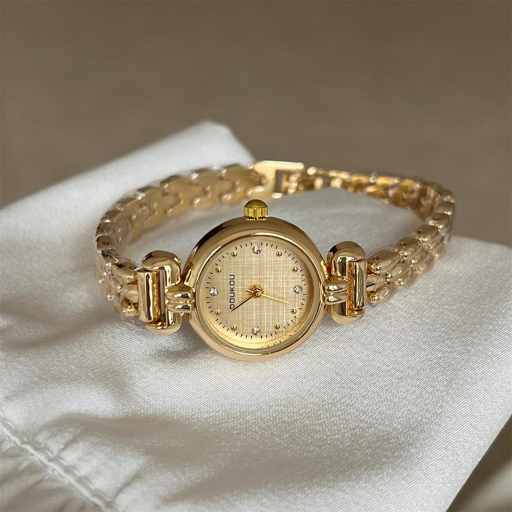 Бренд Женские Часы Роскошные Маленький Циферблат Золотые Часы Модный Браслет Кварцевые Наручные Часы Дропшиппинг Часы Подарок Relojes Para Mujer