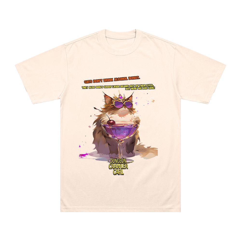 Dungeon Crawler Carl Одежда Пончик и Грязная Ширли Женская Футболка Хлопок Круглый Вырез Короткий Рукав Унисекс Футболка