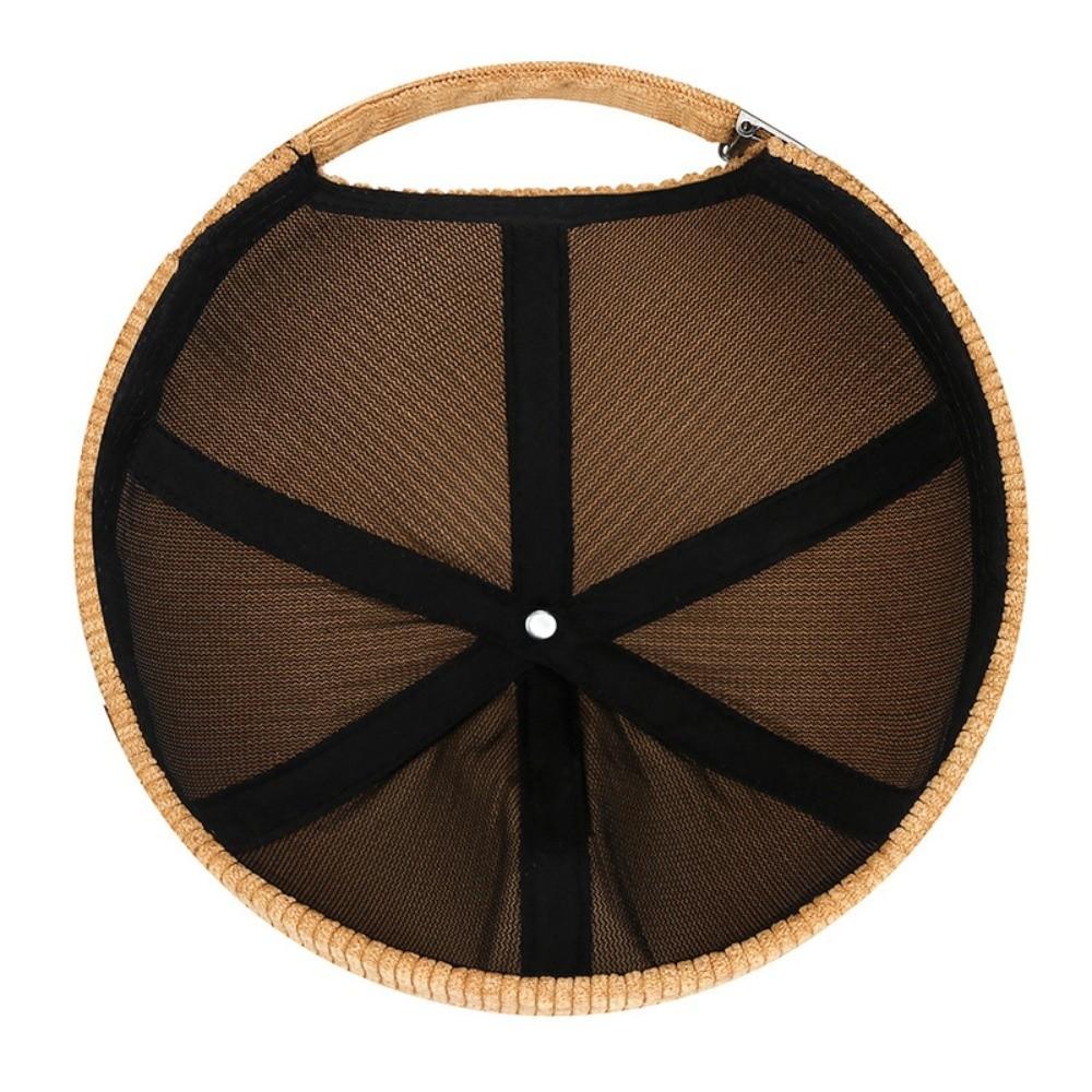 Adjustable Corduroy Brimless Hat Round Hip Hop Hat Landlord Hat Dome Melon Cap  Gift