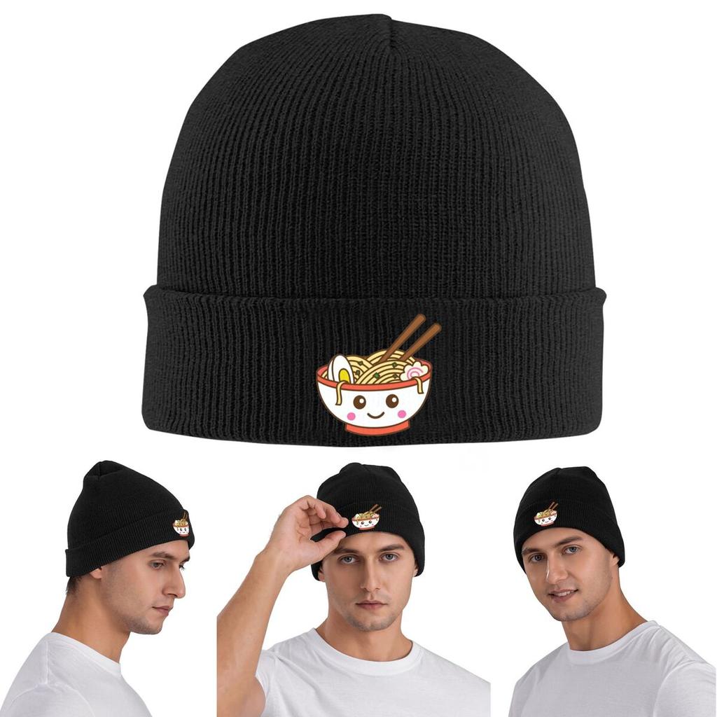 Kawaii RaUnisex Bowl Warm Knitted Cap Winter Knit Bonnet Hat Skullies Beanies Hip Hop Caps for Unisex