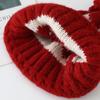 Fair Island wind red strawberry hairball wool hat women's autumn and winter cute cold and warm mountaineering ear protection knitted hat