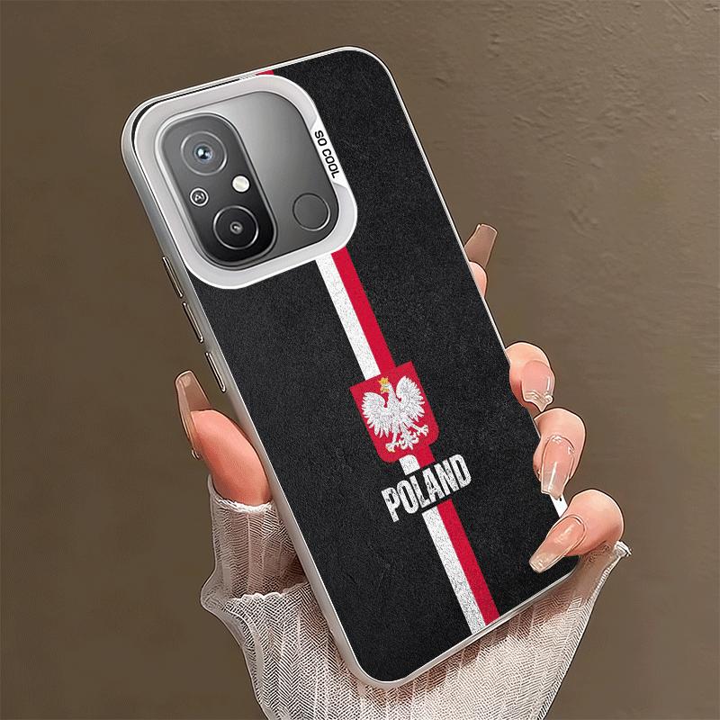 Чехол для телефона Польша Флаг Бело-красный Мягкий для Xiaomi Redmi 15C 15 14C 13C 12C Poco X5 X6 X7 Pro X3 F8 F7 Ultra M8 13 12 Задняя крышка S