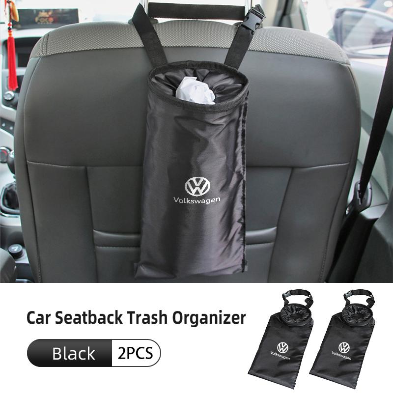 For Volkswagen VW Car Seat RFCBUY8 Garbage Bag Trash Can Leak-proof Dust Holder Case Scirocco Passat Polo B5 B6 B7 CC Tiguan Sharan