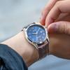 [Citizen Q&Q] Часы Аналоговые 10-летняя работа от батареи Водонепроницаемые Дата Ремешок из синтетической кожи A23A-005PK Мужские Синий Коричневый/Темно-синий