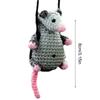 Вязаные крючком мышки ручной работы Подарки Симпатичные украшения для автомобиля Яркие цвета Автомобильный брелок Для семьи, друзей, коллег, на день рождения