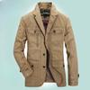 Men's Pure Cotton Small Suit Men's Casual Suit Collar Loose Men's Washed Jacket