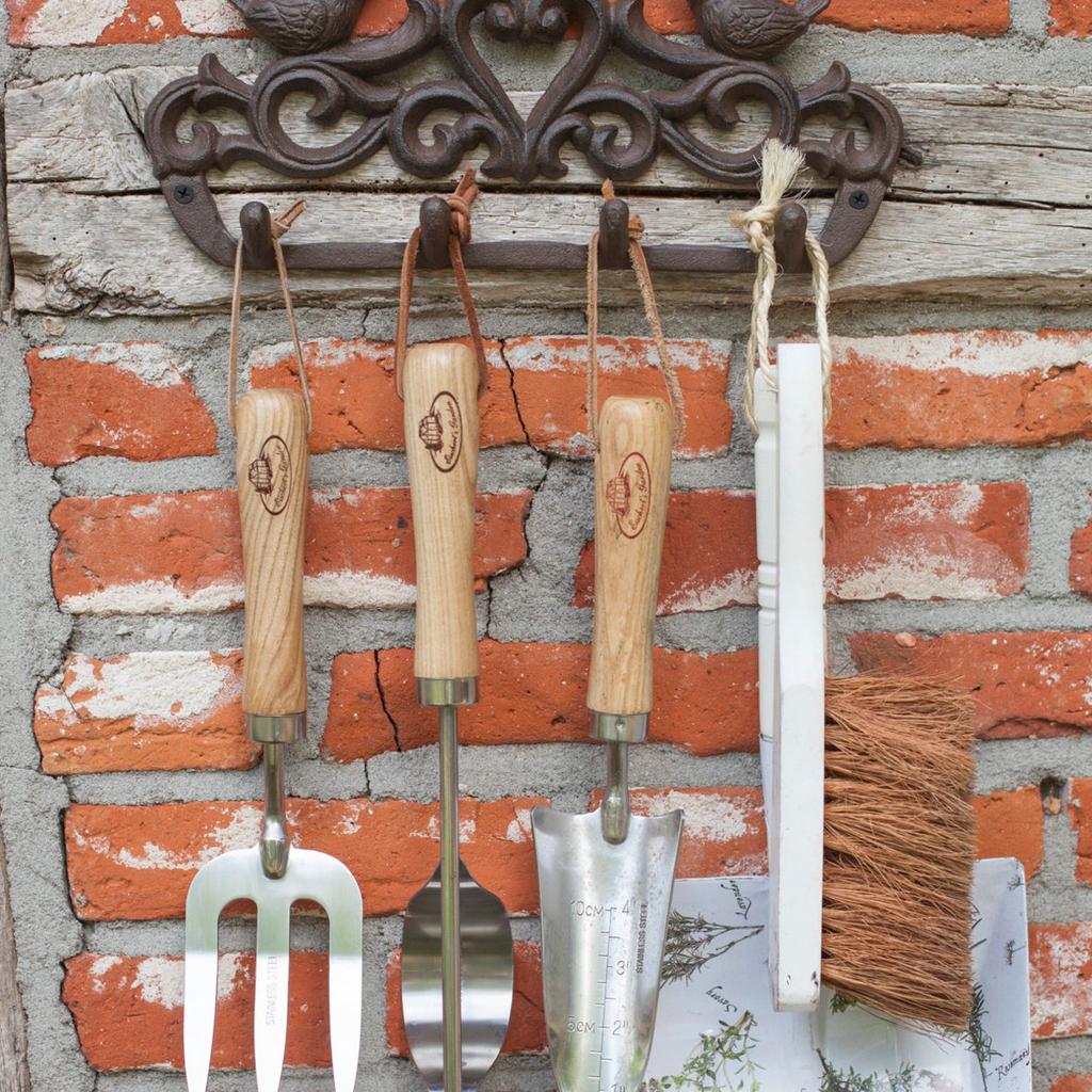 Wieszak Żeliwny Z Ptakami Vintage 31Cm