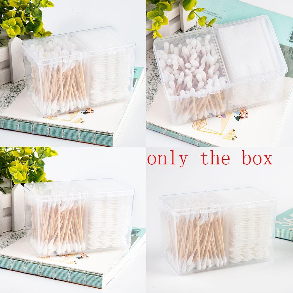 Makeup Container Makeup Transparent Storage Box Cosmetic Organizer Cotton Pads Holder Case Drawer
