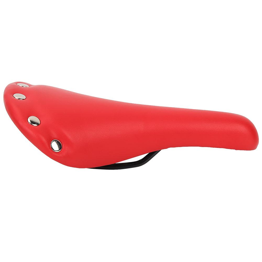 High Quality Road Bike Soft Seat Shockproof Waterproof Saddle Bicycle Accessory(Red)