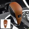 1 Piece Car Leather Gear Shift Handle Trim Cover with Fragrant Tablets Compatible for BMW 4 Series G20 G28 Z4 G29 2020-
