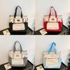 Трендовая сумка-тоут с цветными блоками 2024 Весенняя модная нейлоновая сумка для ежедневного использования